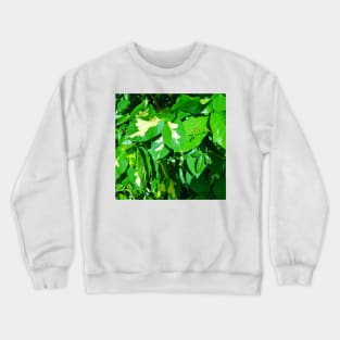 Green and yellow leaves Crewneck Sweatshirt